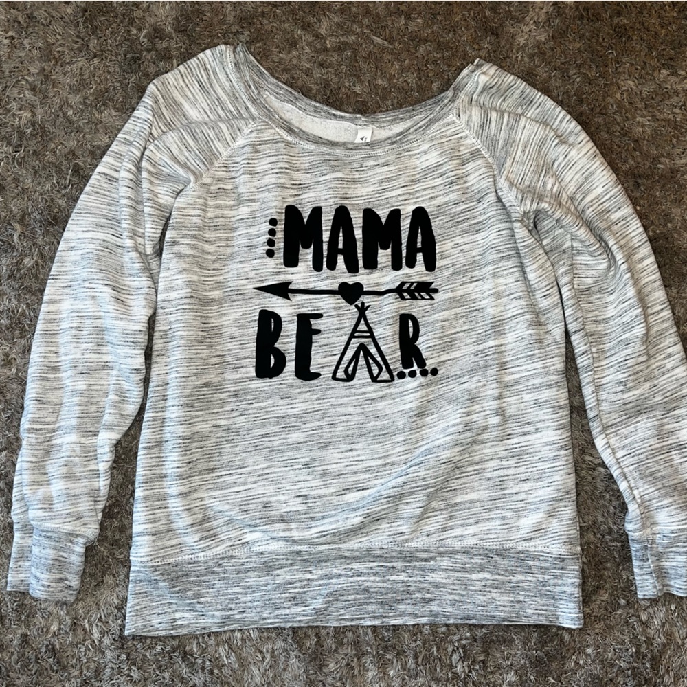 Mama bear crew neck
